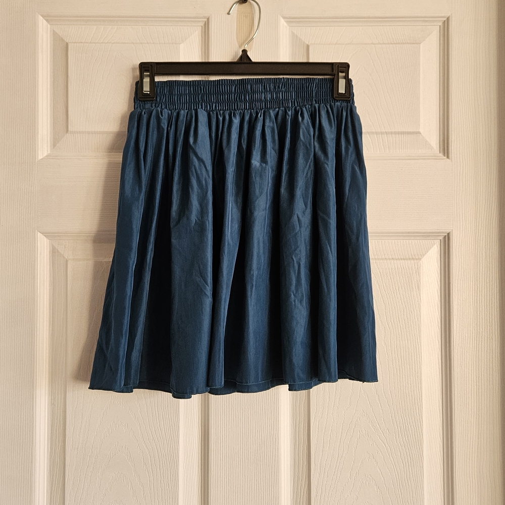 American Apparel Teal Skater Skirt